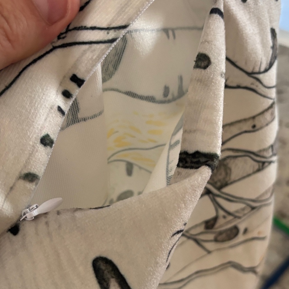 Rabbit and Birch Tree Print Pillow Cover - Picture 5 of 5